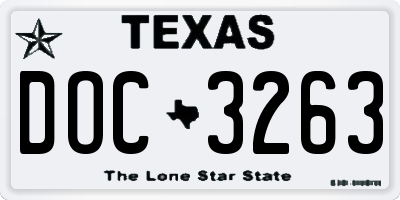 TX license plate DOC3263
