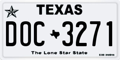 TX license plate DOC3271