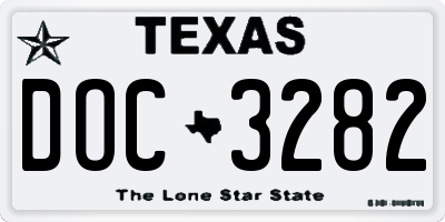 TX license plate DOC3282