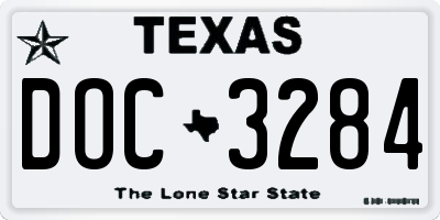 TX license plate DOC3284