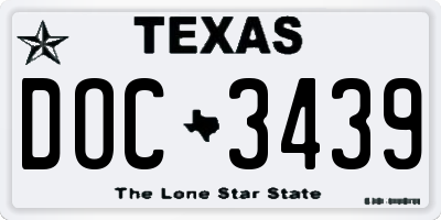 TX license plate DOC3439