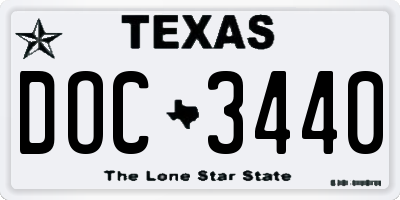 TX license plate DOC3440
