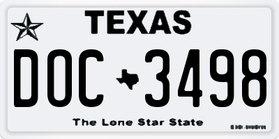 TX license plate DOC3498