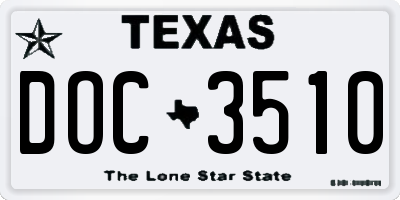 TX license plate DOC3510