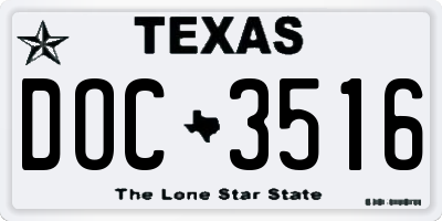 TX license plate DOC3516
