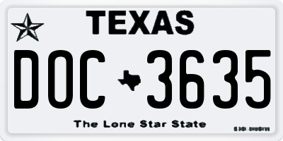 TX license plate DOC3635