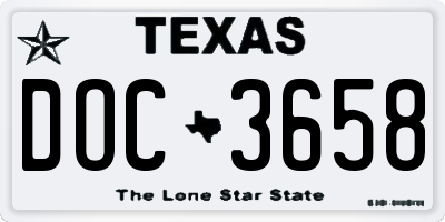 TX license plate DOC3658