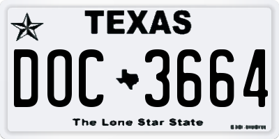 TX license plate DOC3664
