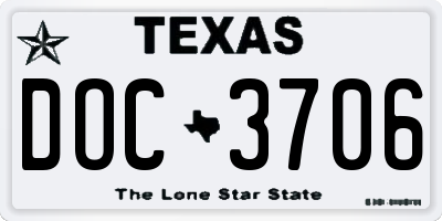 TX license plate DOC3706