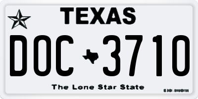 TX license plate DOC3710
