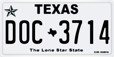 TX license plate DOC3714