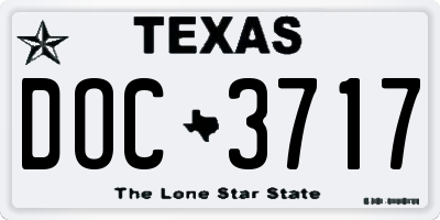 TX license plate DOC3717