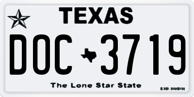TX license plate DOC3719