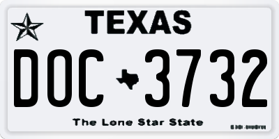 TX license plate DOC3732