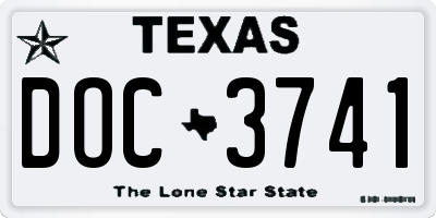 TX license plate DOC3741