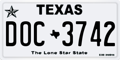 TX license plate DOC3742