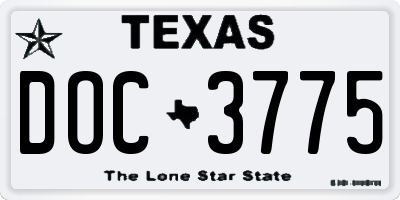 TX license plate DOC3775