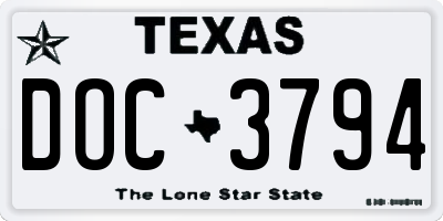TX license plate DOC3794