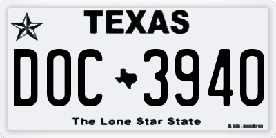 TX license plate DOC3940