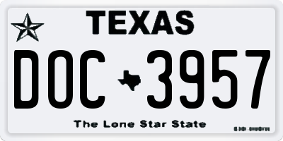 TX license plate DOC3957