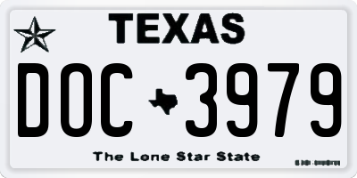TX license plate DOC3979