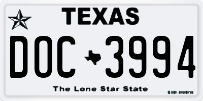TX license plate DOC3994