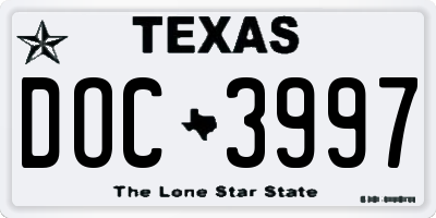 TX license plate DOC3997