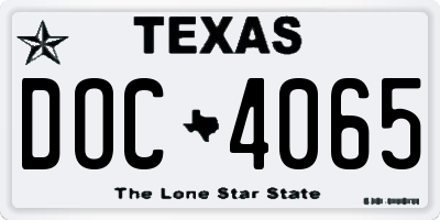 TX license plate DOC4065