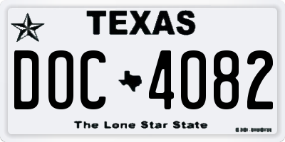 TX license plate DOC4082