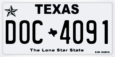 TX license plate DOC4091