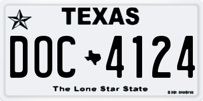 TX license plate DOC4124