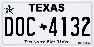 TX license plate DOC4132