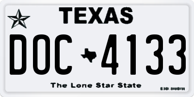 TX license plate DOC4133