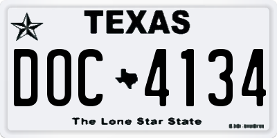 TX license plate DOC4134