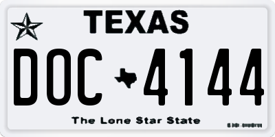 TX license plate DOC4144