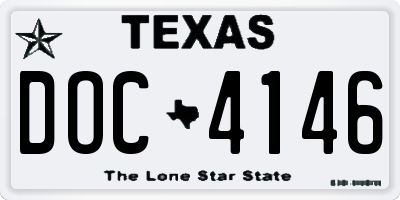 TX license plate DOC4146