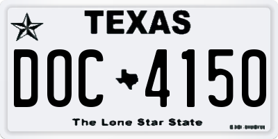 TX license plate DOC4150