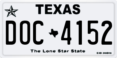 TX license plate DOC4152