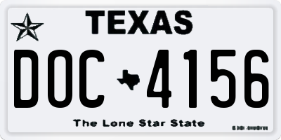 TX license plate DOC4156