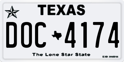 TX license plate DOC4174
