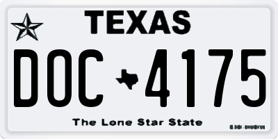 TX license plate DOC4175