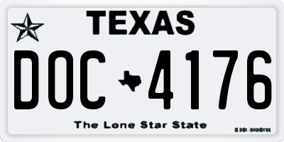 TX license plate DOC4176