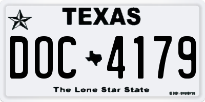 TX license plate DOC4179