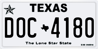 TX license plate DOC4180