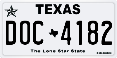 TX license plate DOC4182