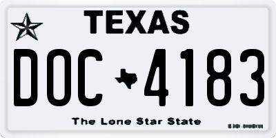 TX license plate DOC4183