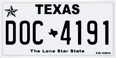 TX license plate DOC4191