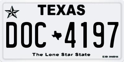 TX license plate DOC4197