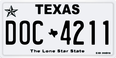 TX license plate DOC4211
