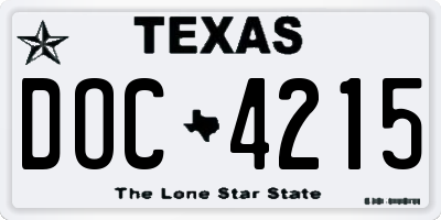 TX license plate DOC4215